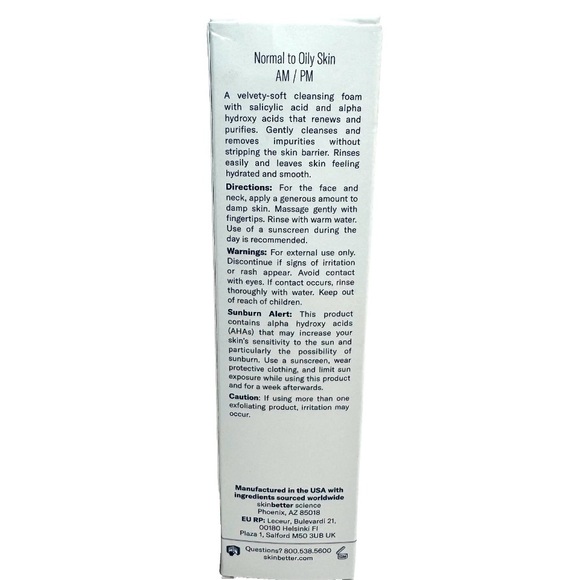 2 PACK SKINBETTER  REFINING FOAM CLEANSER 5 OZ 148 ML - Picture 4 of 6